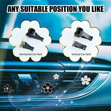 Stylish DEDC Air Fresheners - Refillable Vent Clips