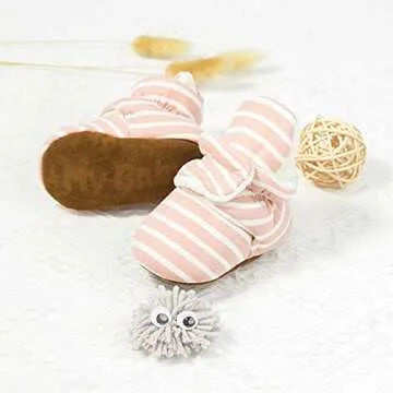KIDSUN Infant Baby Booties - Warm Non-Slip Winter Slippers