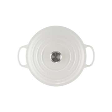 Le Creuset Enameled Cast Iron Signature Round Dutch Oven, 7.25 qt., White