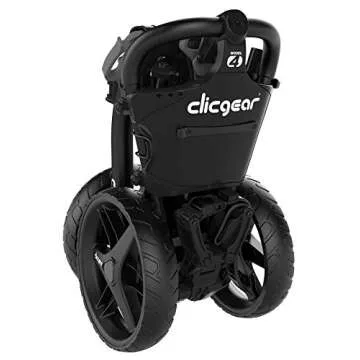 Clicgear Model 4.0 Golf Push Cart, 3-Wheel Foldable Walking Golf Cart (Black)