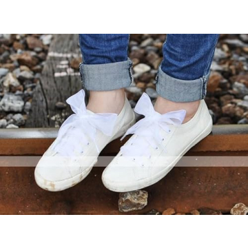 Vibrant Satin Ribbon Shoelaces for Stylish Footwear Upgrade