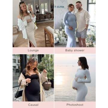 Maternity Dress for Photoshoot Maternity Shapewear Seamless Maternity Underwear Maternity Dress for ...