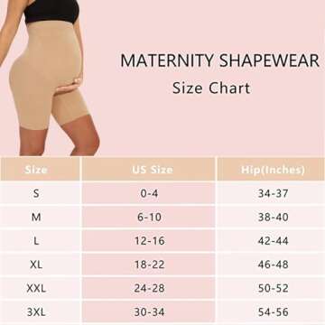 Maternity Dress for Photoshoot Maternity Shapewear Seamless Maternity Underwear Maternity Dress for Baby Shower Belly Bands for Pregnant Women Maternity Shapewear for Dresses Baby Shower Dress Nude M