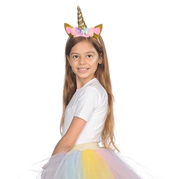 Funcredible Unicorn Headband Gold Horn for All Ages