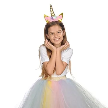 Funcredible Unicorn Headband Gold Horn for All Ages