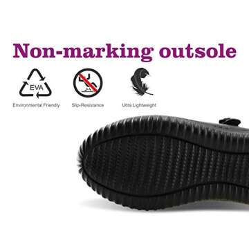 JABASIC Girl's Mary Jane School Uniform Shoes (6.5,Black)