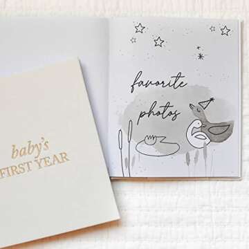 Baby First Year Book to Record Important Milestones