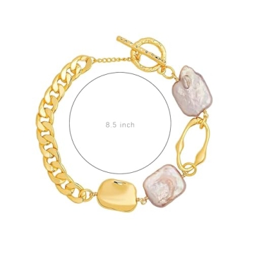 Sylph 18K Gold Pearl Bracelet - Classy Women's Jewelry