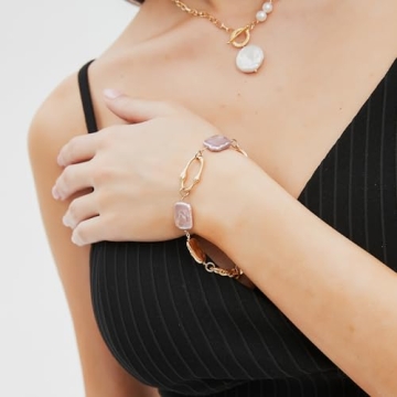 Sylph 18K Gold Pearl Bracelet - Classy Women's Jewelry