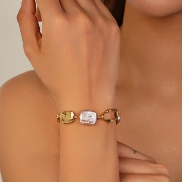 Sylph 18K Gold Pearl Bracelet - Classy Women's Jewelry