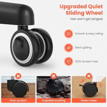 TASALON Rolling Salon Tray on Wheels, Metal Hairstylist Tray Rolling Cart for Hair Salon Station with 2 Magnetic Hair Color Bowls, Salon Trolley Cart with Holder and Hair Separator Stand