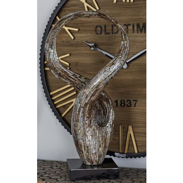 Stunning Deco 79 Mother of Pearl Abstract Sculpture 30"