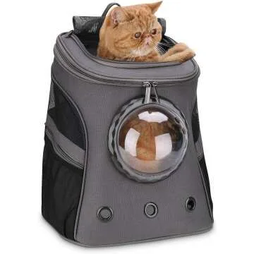 LOLLIMEOW Large Bubble Pet Carrier Backpack for Cats & Puppies