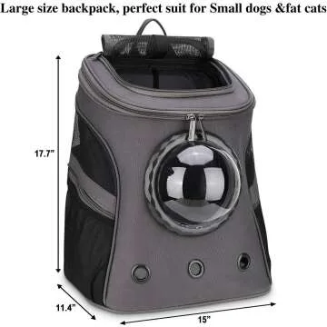 LOLLIMEOW Large Bubble Pet Carrier for Travel
