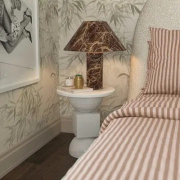 Tov Furniture Marble Red Levanto Table Lamp - Elegant Lighting