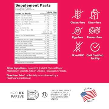 Zahler Kids Chewable Vitamins - 20+ Nutrients for Children