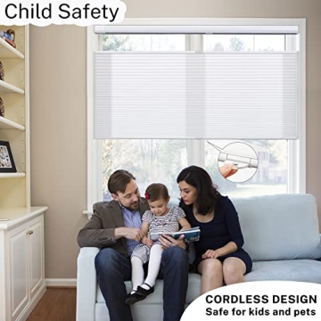 MiLin Top Down Bottom Up Cordless Cellular Shades - Light Filtering