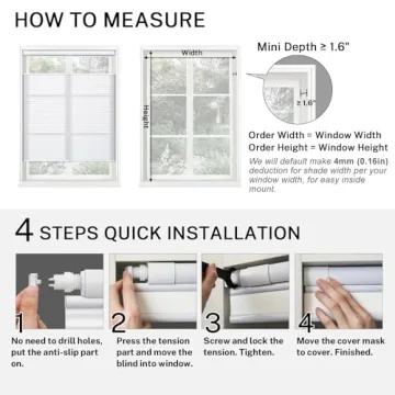 MiLin Top Down Bottom Up Cordless Cellular Shades - Light Filtering