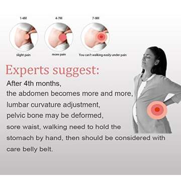 Maternity Support Belt Breathable Pregnancy Belly Band Abdominal Binder Adjustable Back/Pelvic Support- XL