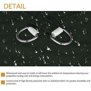 Ankuka Waterproof Sun Shade Sail for Outdoor Spaces