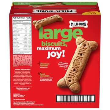 Milk-Bone Original Dog Treats for Large Dogs, 10 Pound, Crunchy Biscuit Helps Clean Teeth