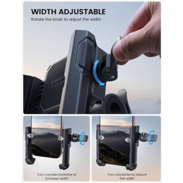 Lamicall Bike Phone Mount for Secure Riding & Capturing