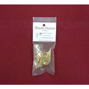 Brass Plated Rod Brackets for Elegant Home Decor