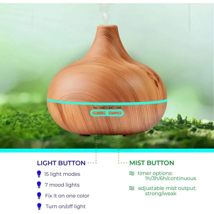 Aromatherapy Diffuser & Essential Oils - Relax & Revive
