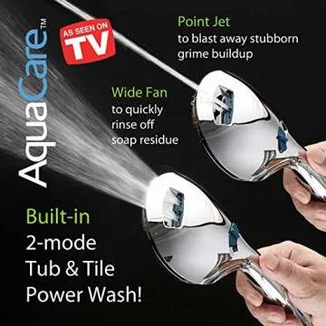 High Pressure Handheld/Rain Shower Head Combo | AquaCare