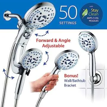 High Pressure Handheld/Rain Shower Head Combo | AquaCare