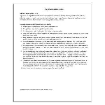 BookFactory Maintenance Log Book - 120 Pages, 8" x 10", Red Imitation Leather Cover, Section Sewn Hardbound (LOG-120-SCS-A-LRT30-(Maintenance))