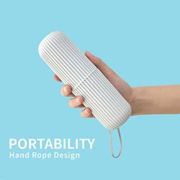 Sunenlyst Travel Toothbrush Holder Set for On-the-Go Hygiene