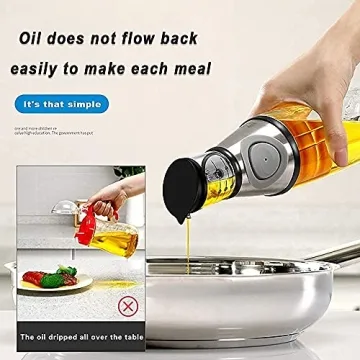 Elegant Glass Oil Dispenser with Measurable Precision