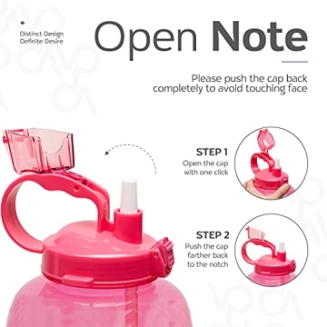 Venture Pal 1 Gallon Motivational Water Bottle for Fitness