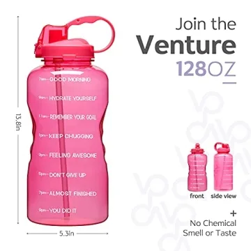 Venture Pal 1 Gallon Motivational Water Bottle for Fitness