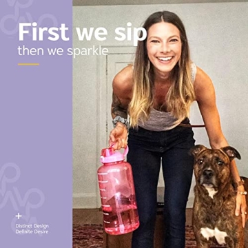 Venture Pal 1 Gallon Motivational Water Bottle for Fitness