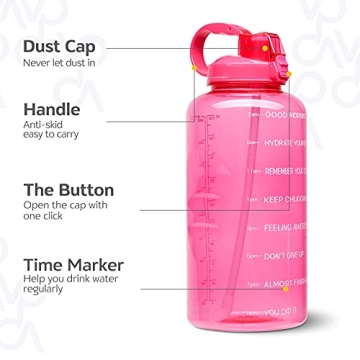 Venture Pal 1 Gallon Motivational Water Bottle for Fitness