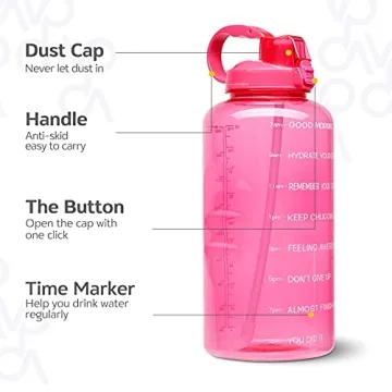 Venture Pal 1 Gallon Motivational Water Bottle for Fitness