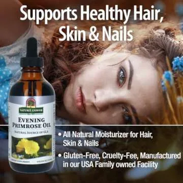 Nature's Answer Liquid Evening Primrose Oil 4oz Essential Natural Moisturizer