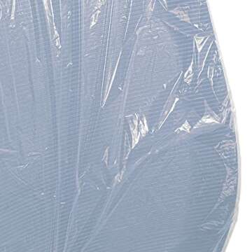 JMU 200PCS Dental Half Chair Cover, 32" x 32" Disposable Clear Plastic Sleeve Protector, Large