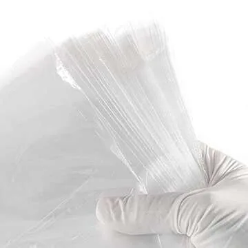 JMU 200PCS Dental Half Chair Cover, 32" x 32" Disposable Clear Plastic Sleeve Protector, Large