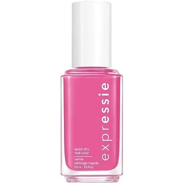 Essie Expressie Quick-Dry Nail Polish, Vegan 8-Free in Hot Pink Trick Clique, 0.33 fl oz