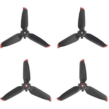 8 Pcs Propellers Replacement for DJI FPV Drone Accessories Low Noise Blades Props