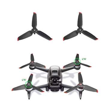 8 Pcs Propellers Replacement for DJI FPV Drone Accessories Low Noise Blades Props