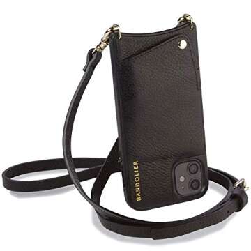 Stylish Bandolier Emma Crossbody Phone Case & Wallet for iPhone Xs Max with Leather Design and Two P...