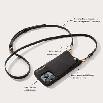 Sleek Bandolier Emma Crossbody Phone Case and Wallet