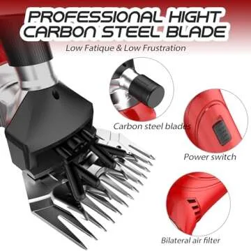 Cordless Sheep Shears with Rechargeable Lithium Batteries