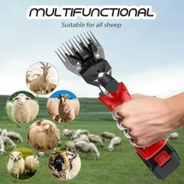 Cordless Sheep Shears with Rechargeable Lithium Batteries