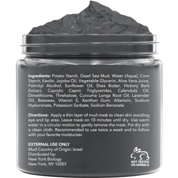 Dead Sea Mud Mask for a Revitalized Complexion and Clear Skin