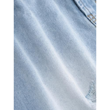 CIDER High Waist Ripped Denim Shorts for Stylish Comfort